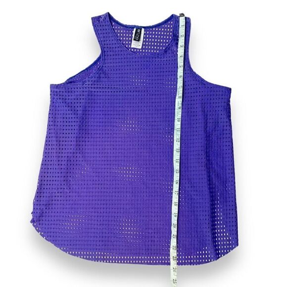 Onzie Molly Jersey Mesh Tank with Flyaway Sides Periwinkle Women’s One Size Fits - Picture 9 of 11